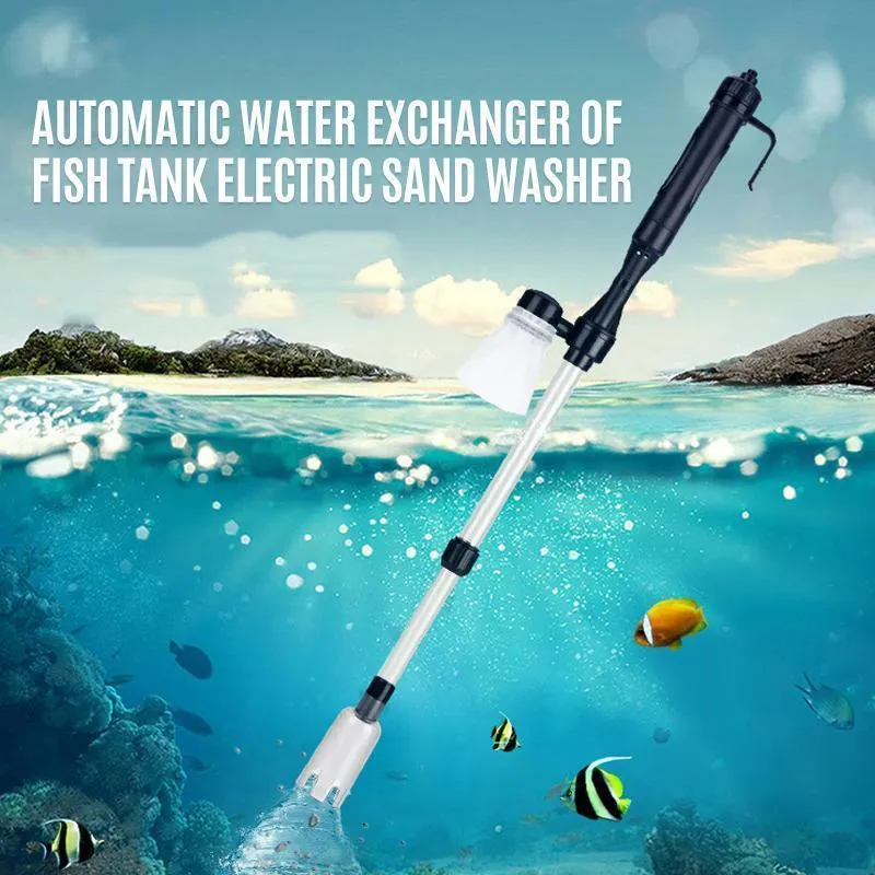 Automatischer Aquarium-Wasserwechsler Elektrischer Kiesreiniger | Skanto