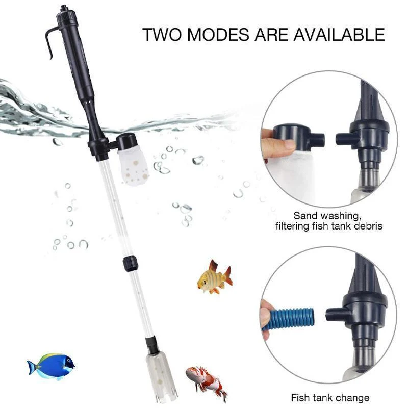 Automatischer Aquarium-Wasserwechsler Elektrischer Kiesreiniger | Skanto