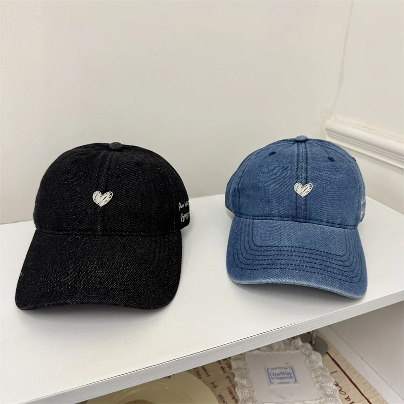 Damen Baseball-Cap aus Denim mit Stickerei Skanto