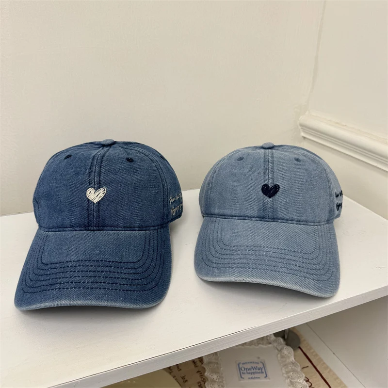 Damen Baseball-Cap aus Denim mit Stickerei Skanto