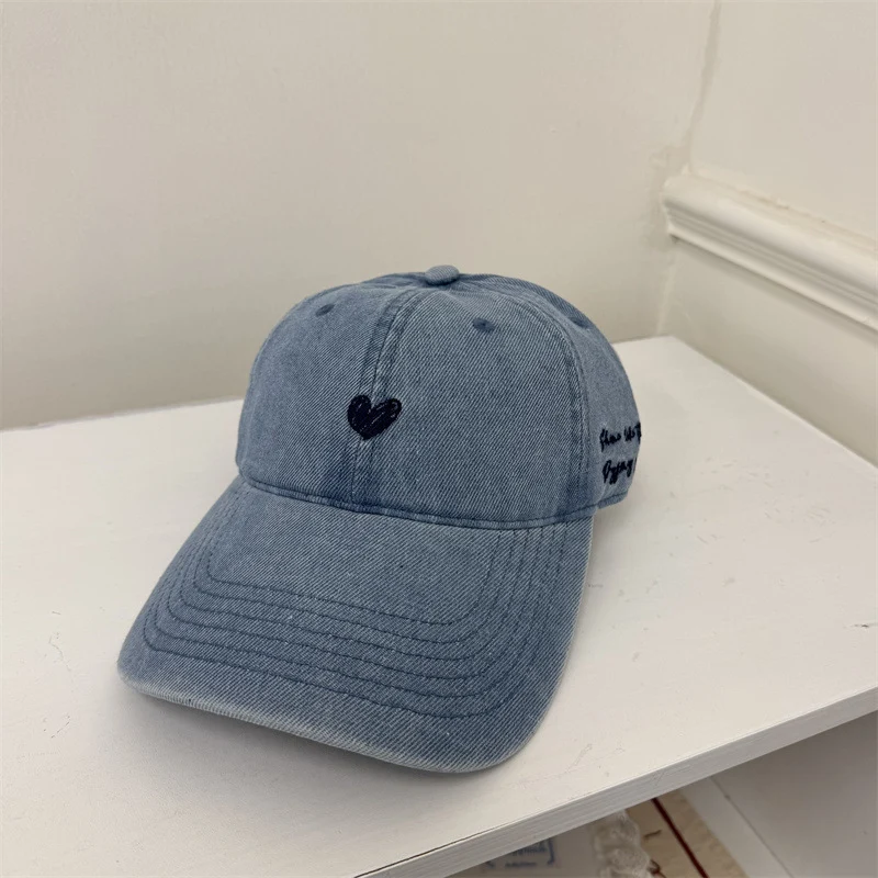 Damen Baseball-Cap aus Denim mit Stickerei Skanto