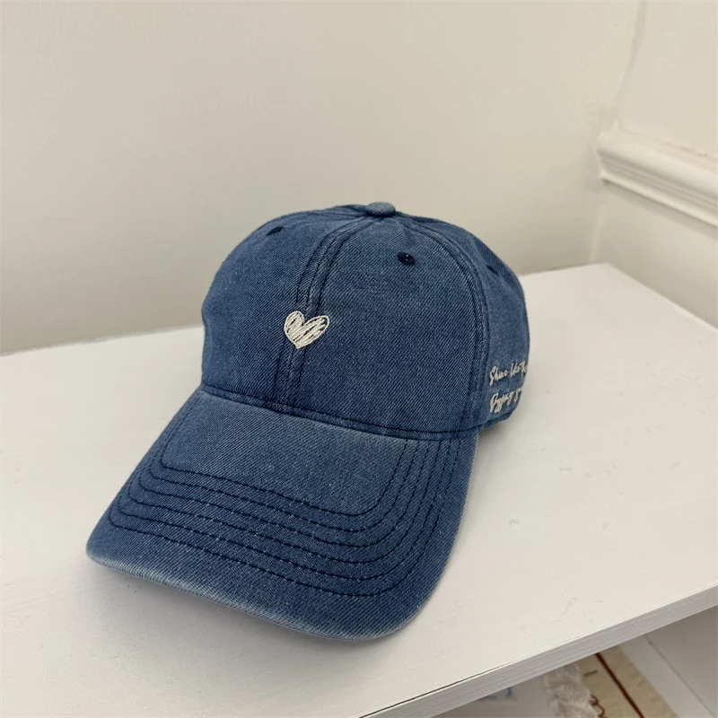 Damen Baseball-Cap aus Denim mit Stickerei Skanto