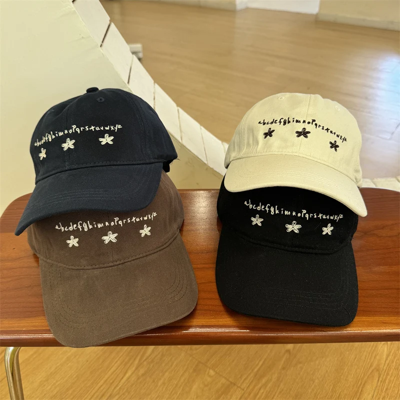 Damen Lässige Baumwoll-Baseballkappe mit Stickerei Skanto