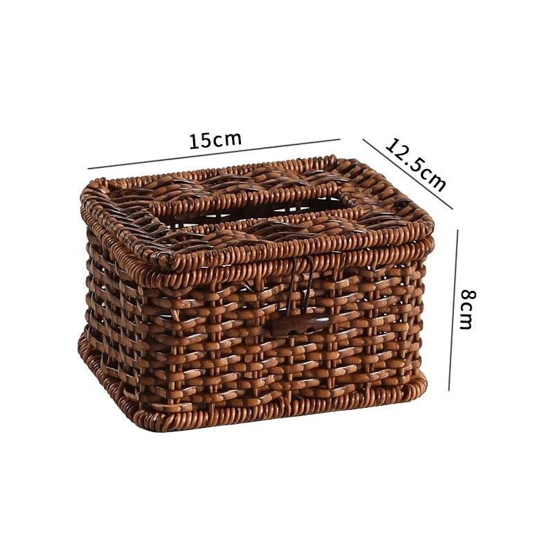Handgefertigte Rattan-Aufbewahrungsbox Skanto