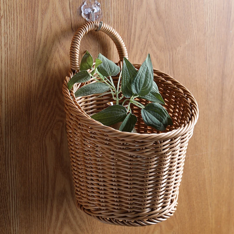 Handgefertigter Rattan-Aufbewahrungskorb Skanto