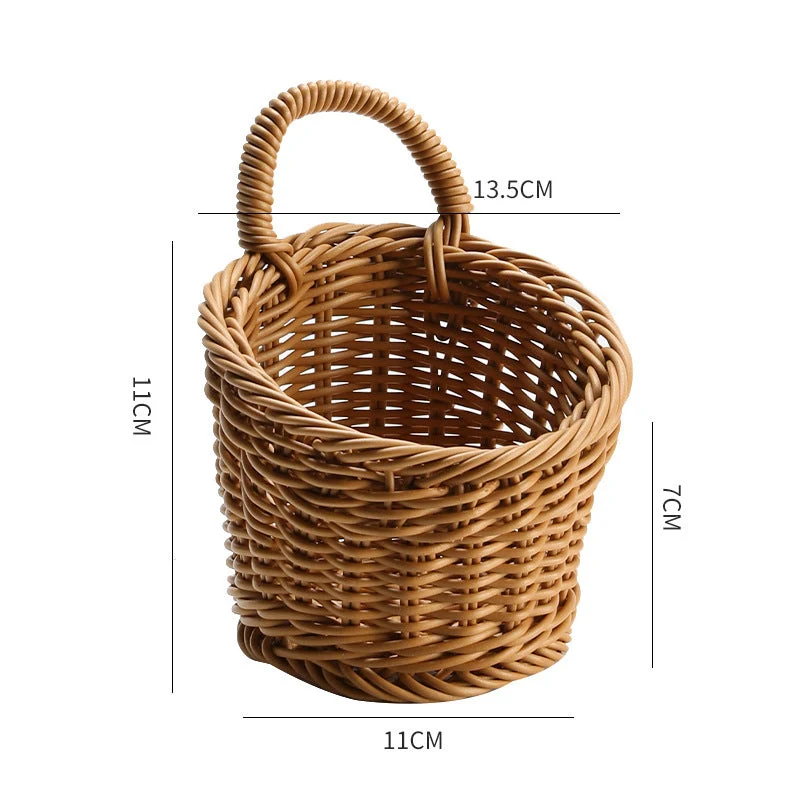 Handgefertigter Rattan-Aufbewahrungskorb Skanto