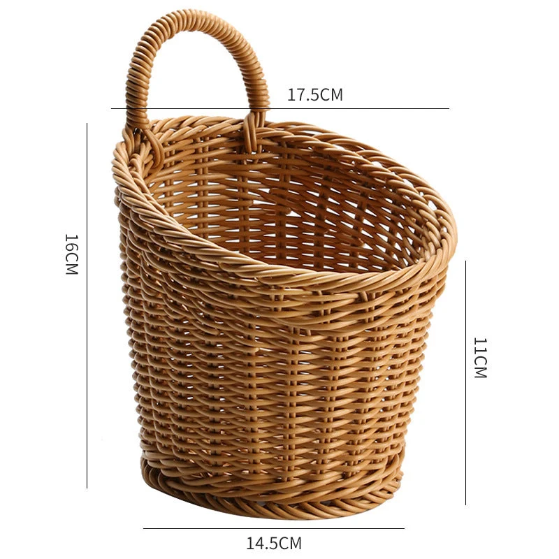 Handgefertigter Rattan-Aufbewahrungskorb Skanto