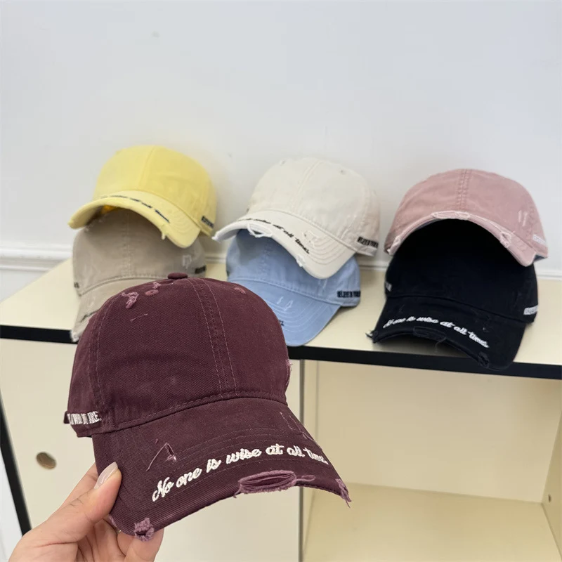 Vintage Distressed Baseballkappe für Herren Skanto