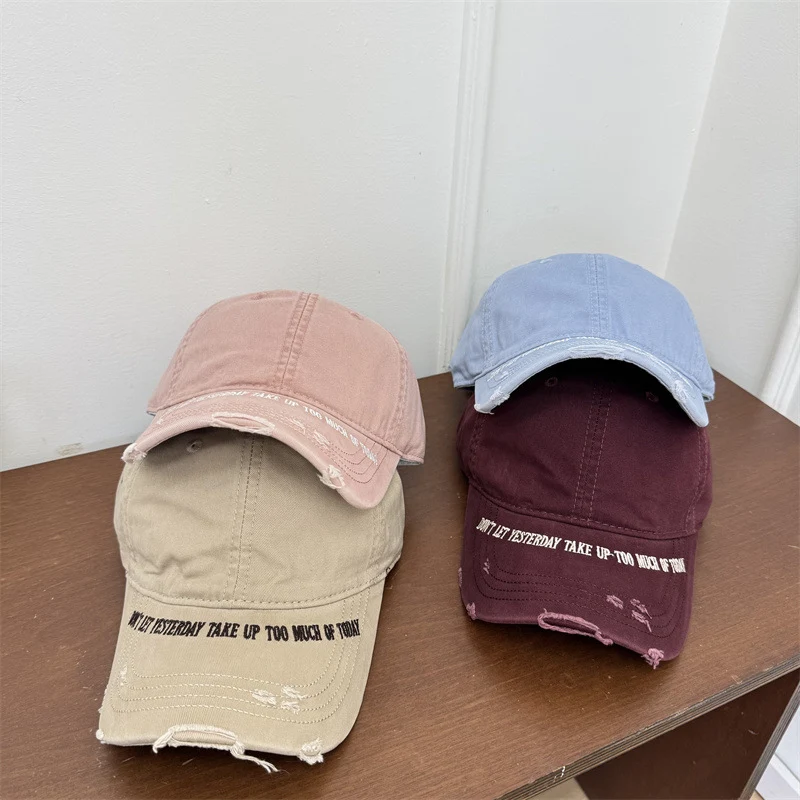 Vintage Distressed Baseballkappe für Herren Skanto