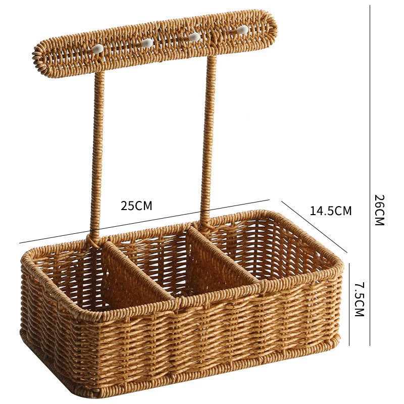Dekorativer geflochtener Organizer Skanto