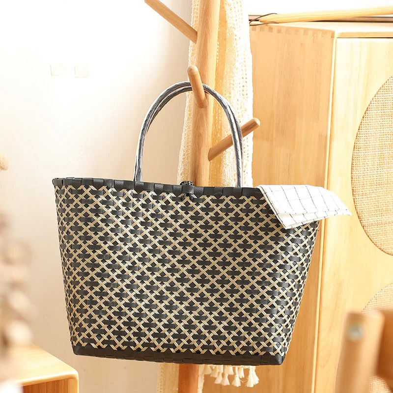 Stilvolle gewebte Strandtasche Skanto