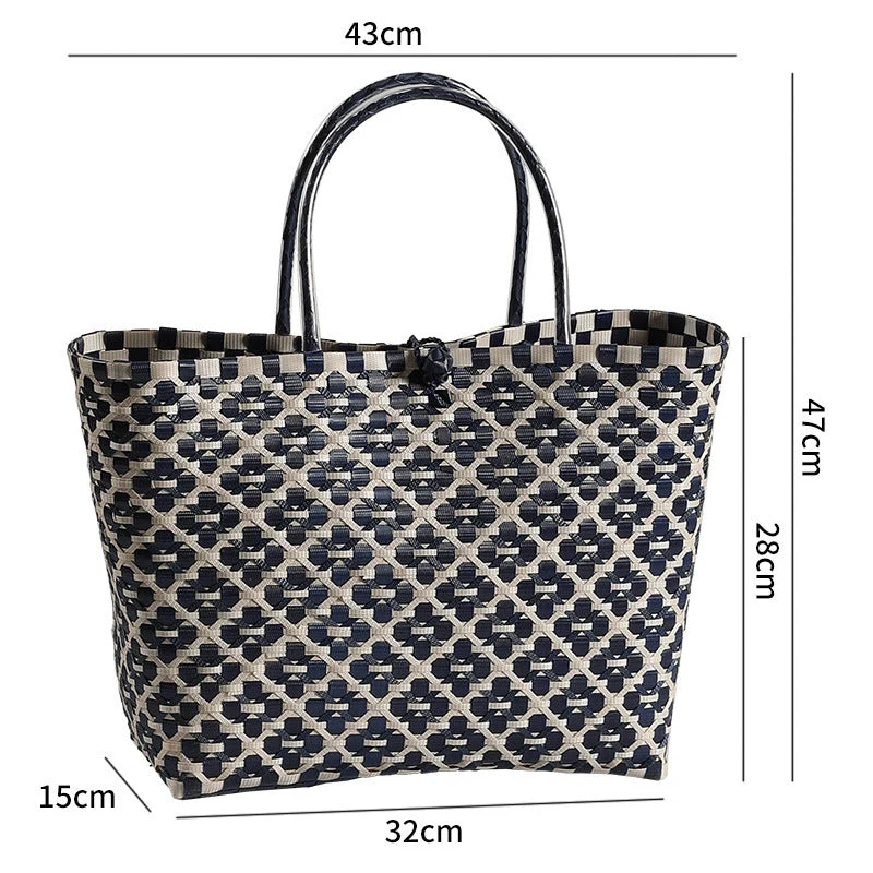 Stilvolle gewebte Strandtasche Skanto