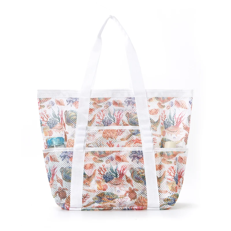Große Strandtasche aus atmungsaktivem Mesh-Material Skanto