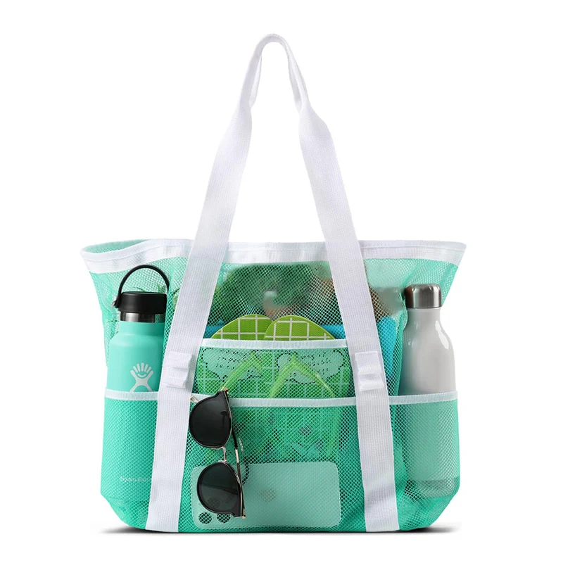 Große Strandtasche aus atmungsaktivem Mesh-Material Skanto
