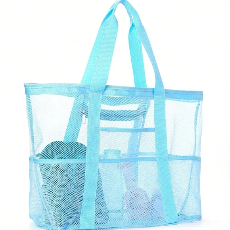 Große Strandtasche aus atmungsaktivem Mesh-Material Skanto