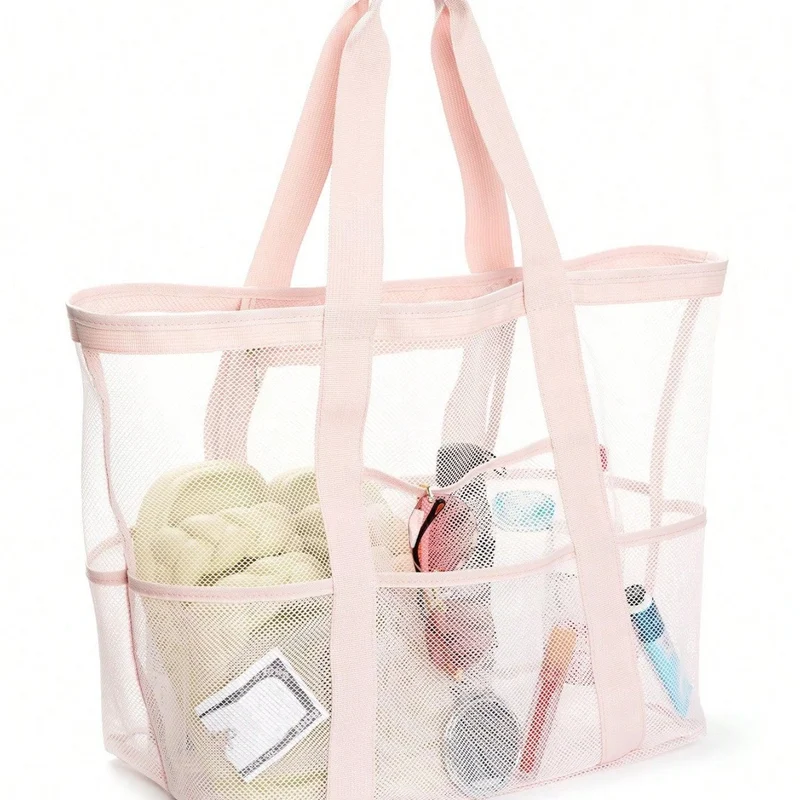 Große Strandtasche aus atmungsaktivem Mesh-Material Skanto