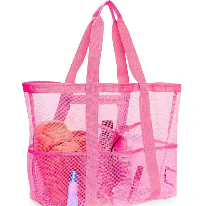 Große Strandtasche aus atmungsaktivem Mesh-Material Skanto