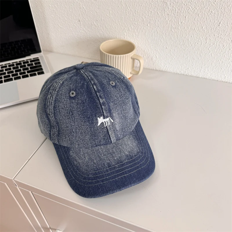 Herren Lässige Grafik Denim-Baseballkappe Skanto
