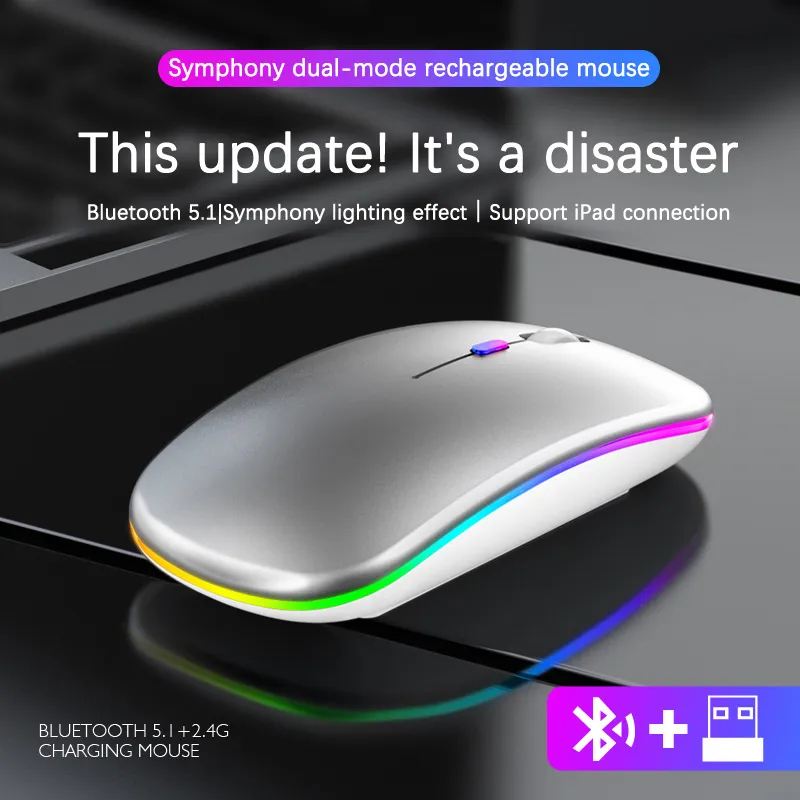LuxeClick Maus – Kabellose wiederaufladbare Bluetooth Maus Skanto