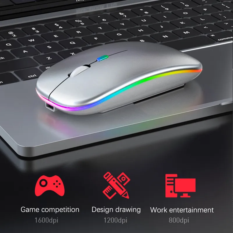LuxeClick Maus – Kabellose wiederaufladbare Bluetooth Maus Skanto