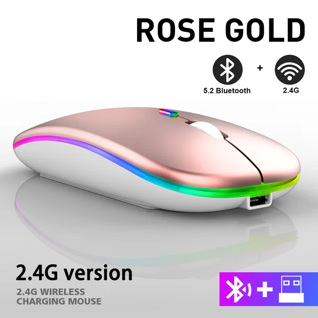 LuxeClick Maus – Kabellose wiederaufladbare Bluetooth Maus Skanto