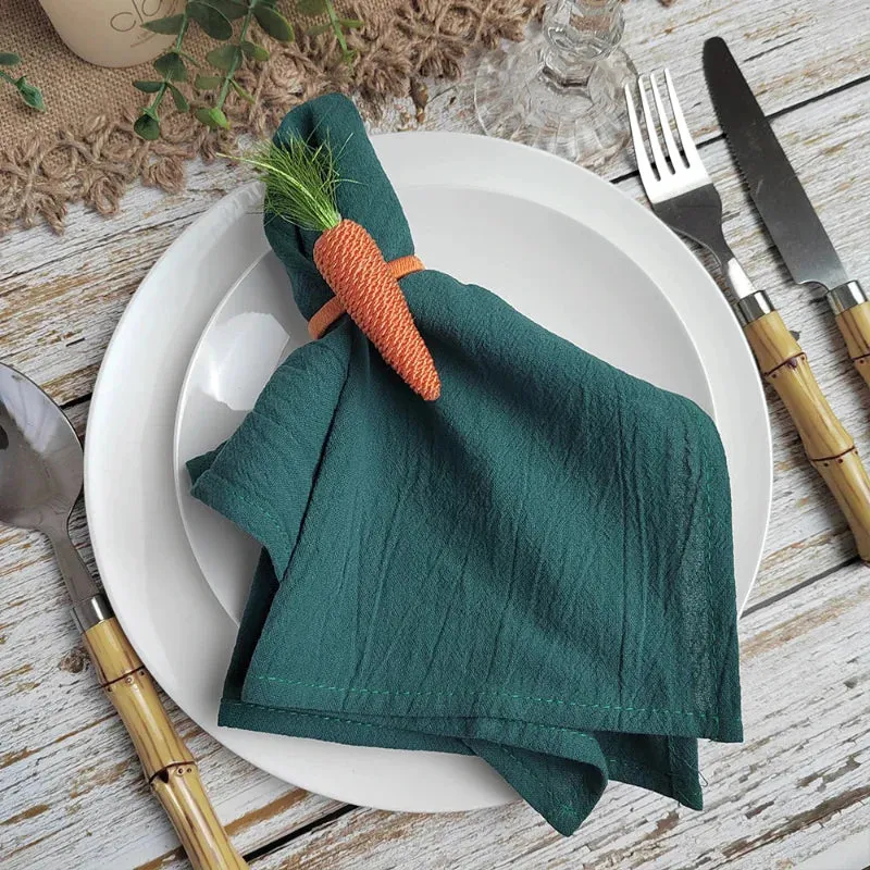 Set aus 10 Baumwollservietten im Unifarben-Design | Skanto