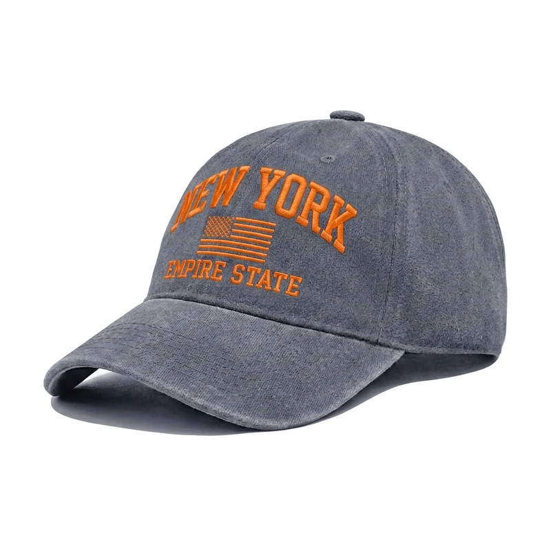 Damen Modekappe mit gesticktem New York Motiv Skanto