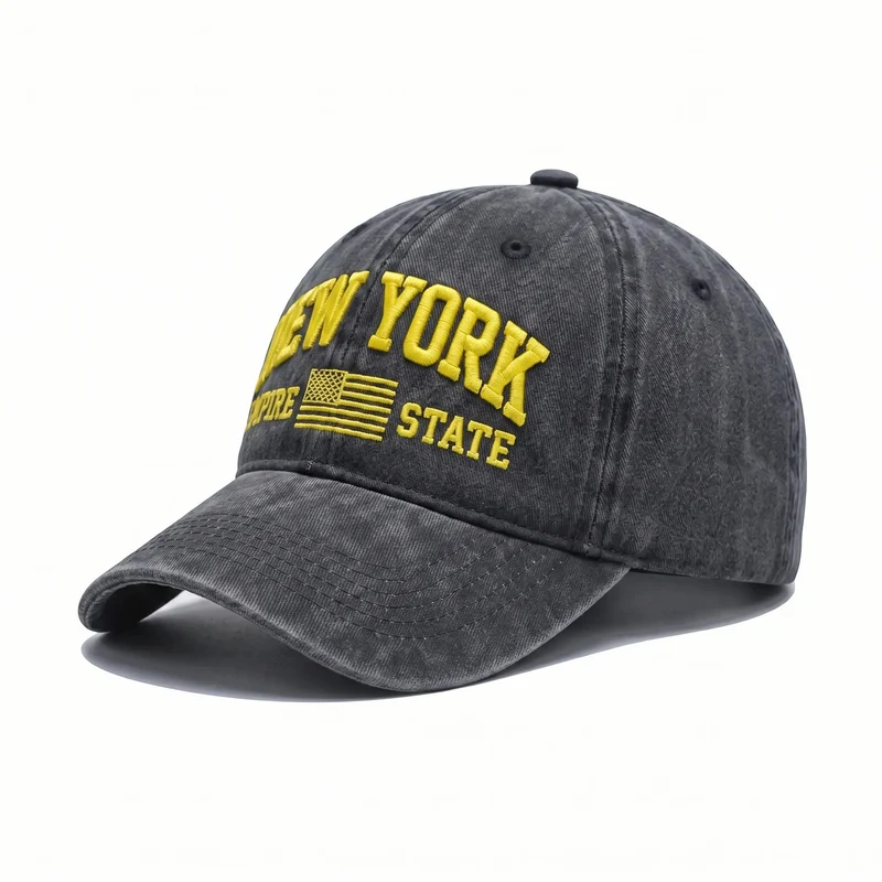 Damen Modekappe mit gesticktem New York Motiv Skanto