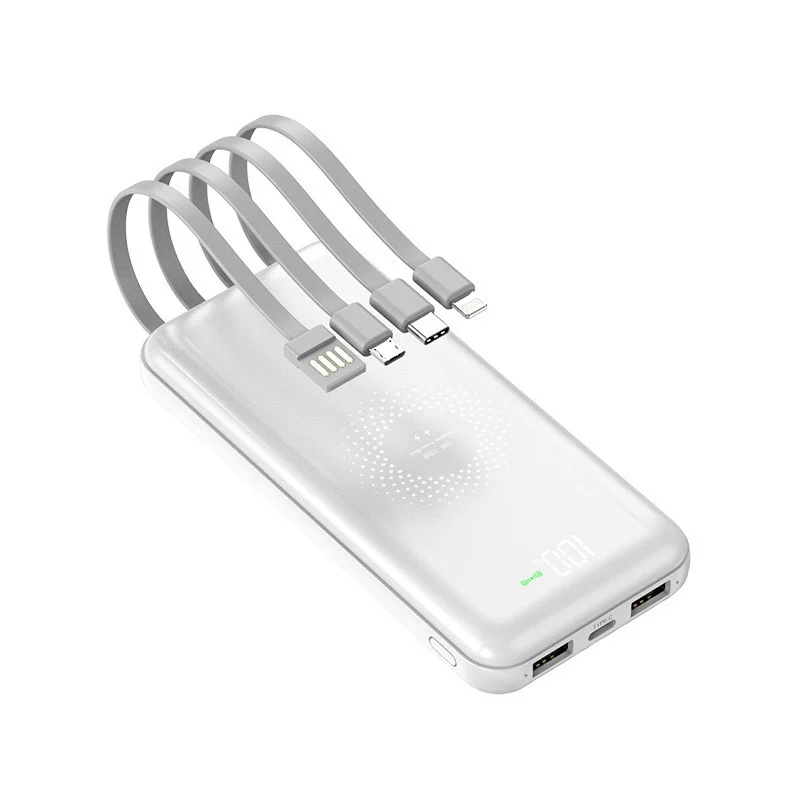 Powerbank mit integriertem Multi-Ladekabel Skanto