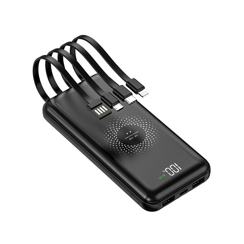 Powerbank mit integriertem Multi-Ladekabel Skanto