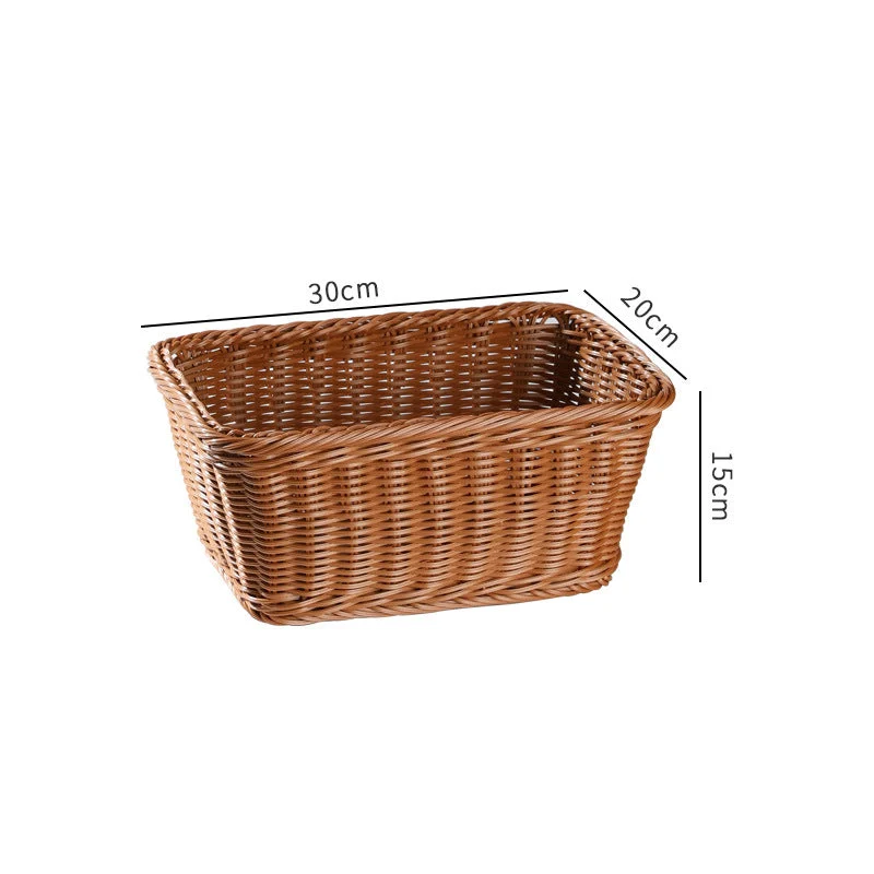 Handgeflochtener rustikaler Aufbewahrungskorb mit ergonomischem Design Skanto