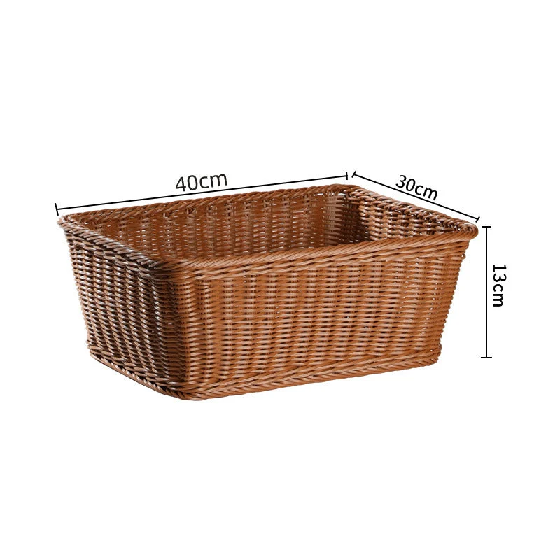 Handgeflochtener rustikaler Aufbewahrungskorb mit ergonomischem Design Skanto