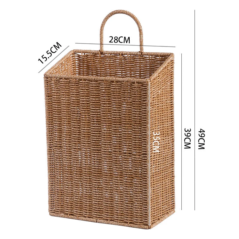 Handgeflochtener rechteckiger Aufbewahrungskorb Skanto