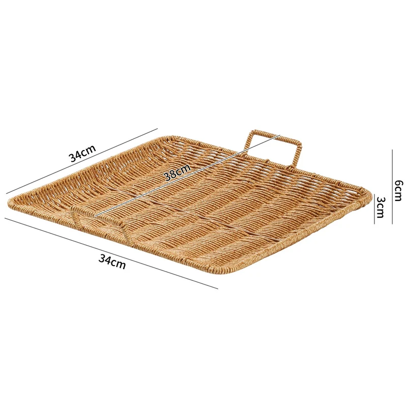 Dekoratives geflochtenes Serviertablett Skanto
