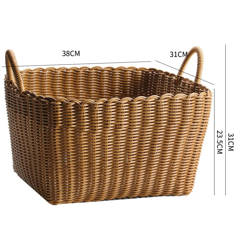 Premium handgeflochtener Rattan-Aufbewahrungskorb Skanto