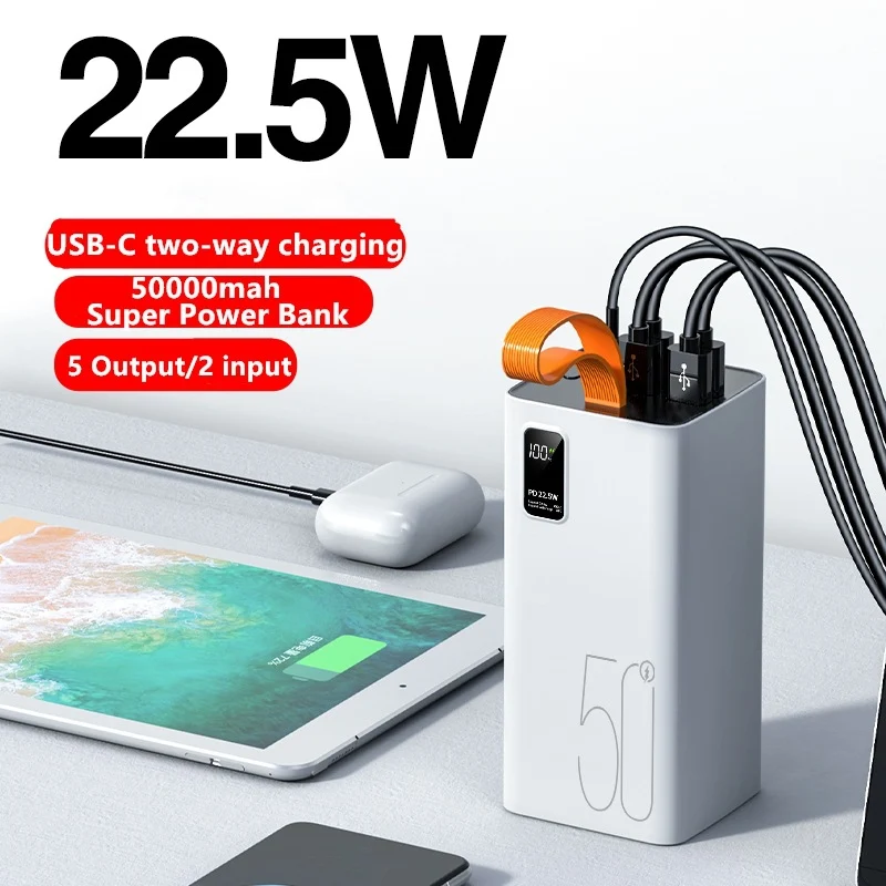 Superkompakte Powerbank mit digitaler Ladezustandsanzeige Skanto