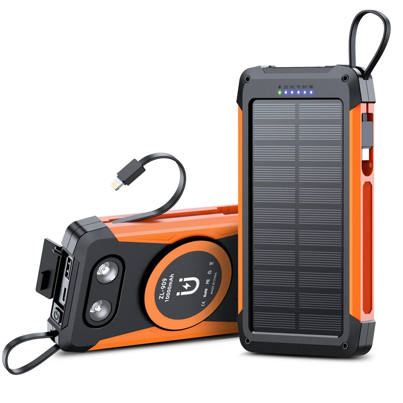Solar-Powerbank mit Schnellladefunktion von Skanto