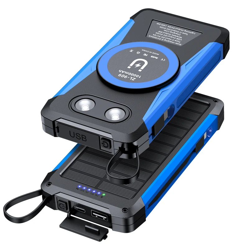 Solar-Powerbank mit Schnellladefunktion von Skanto