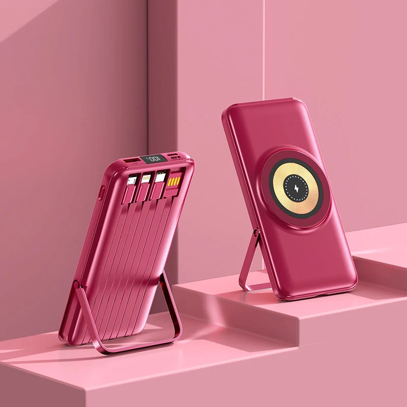 Multifunktionale Powerbank mit kabelloser Ladefunktion Skanto