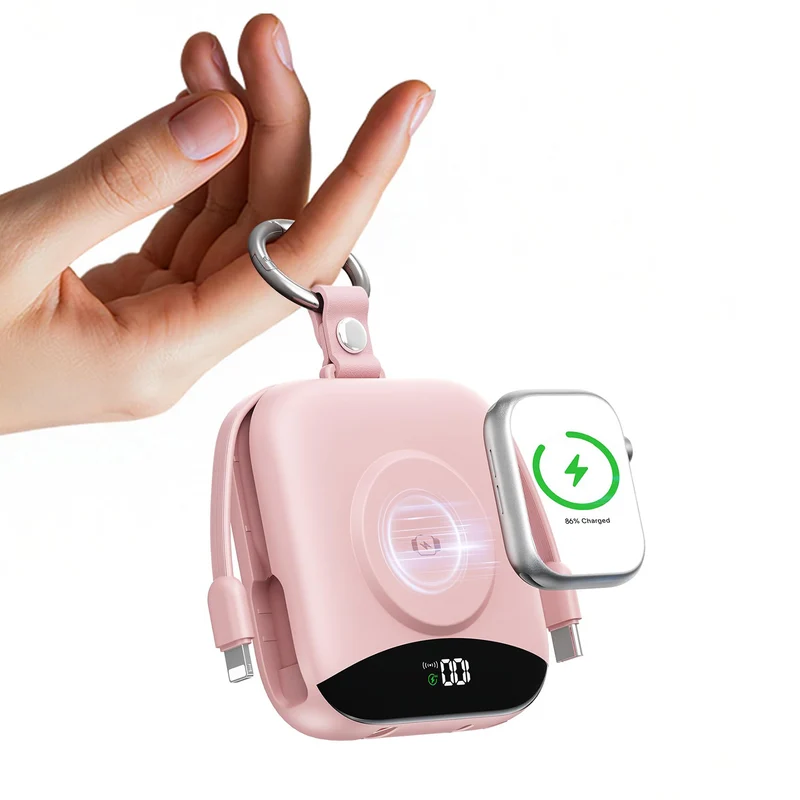 Tragbare kabellose Ladestation mit Powerbank Skanto