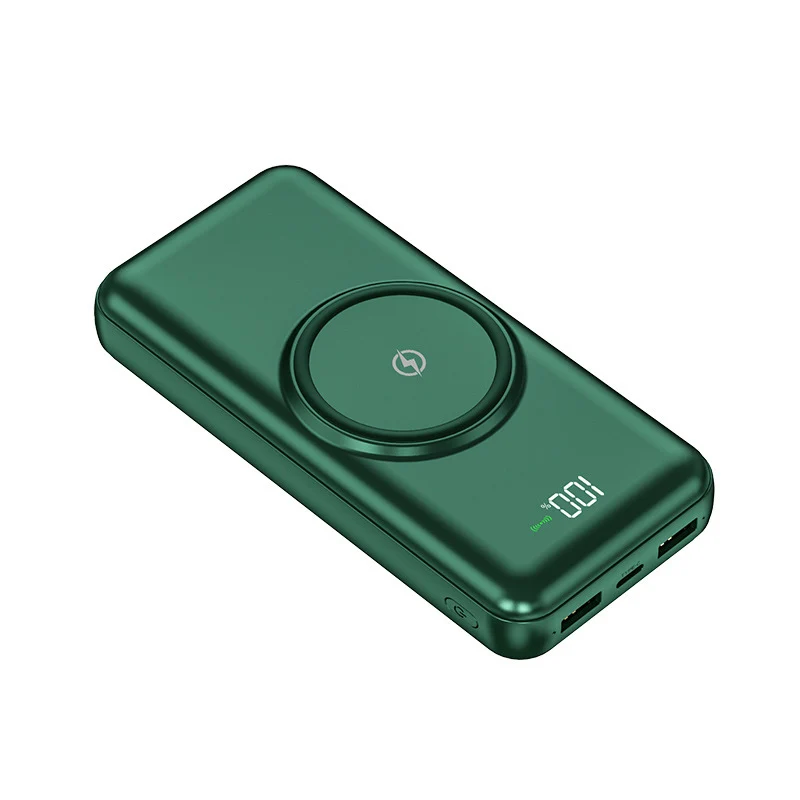 Portable Powerbank mit kabelloser Schnellladung und intelligenter Ladeanzeige Skanto