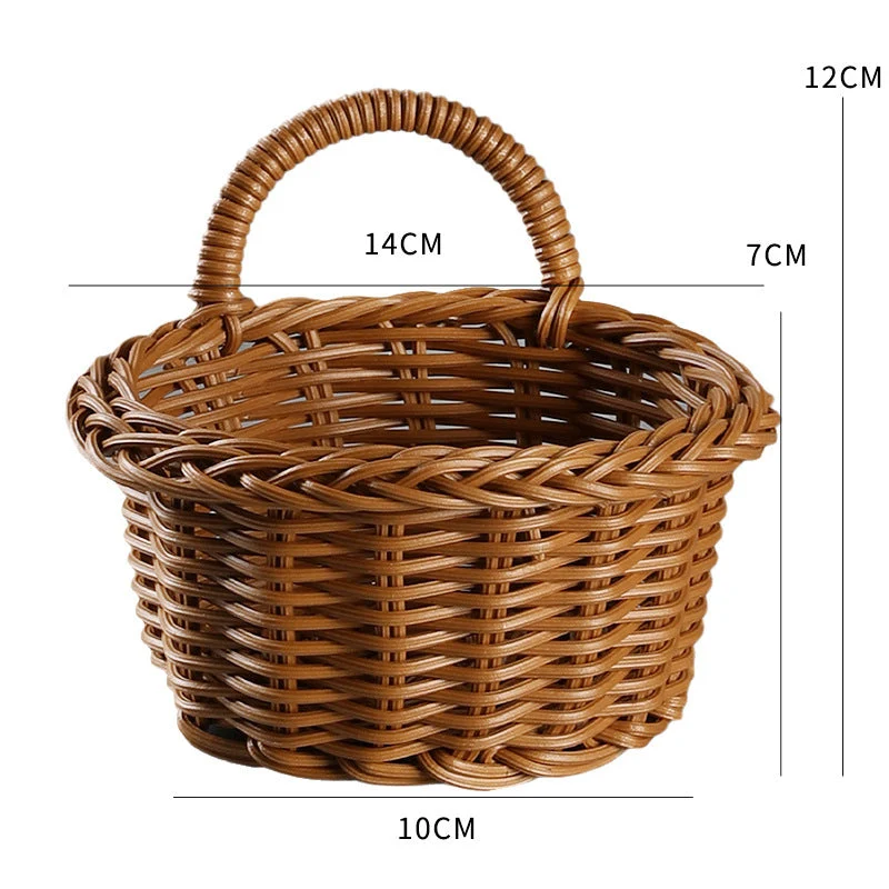 Handgefertigter Rattan-Obstkorb Skanto