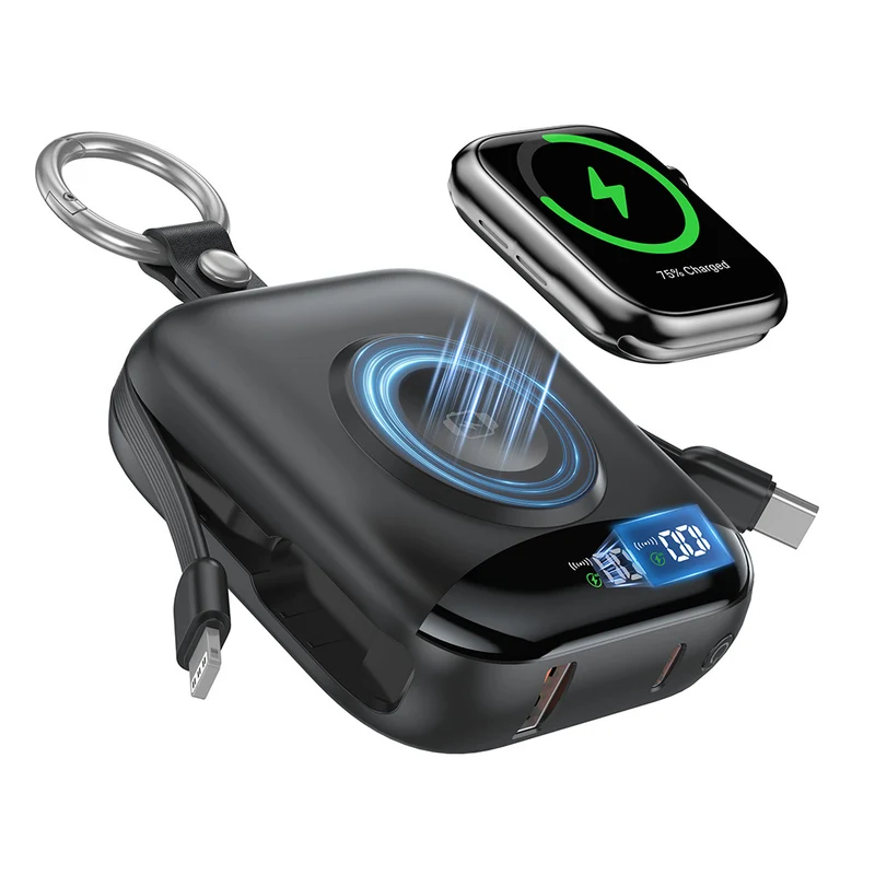 Tragbare kabellose Powerbank mit integriertem LED-Display Skanto