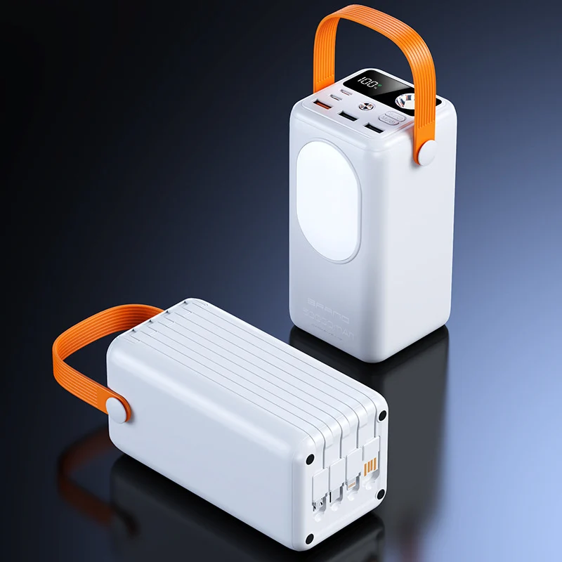 Portable Powerbank mit integriertem LED-Licht und multifunktionalem Design Skanto
