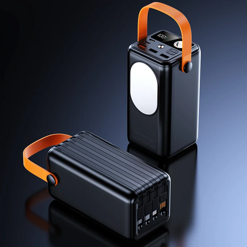 Portable Powerbank mit integriertem LED-Licht und multifunktionalem Design Skanto