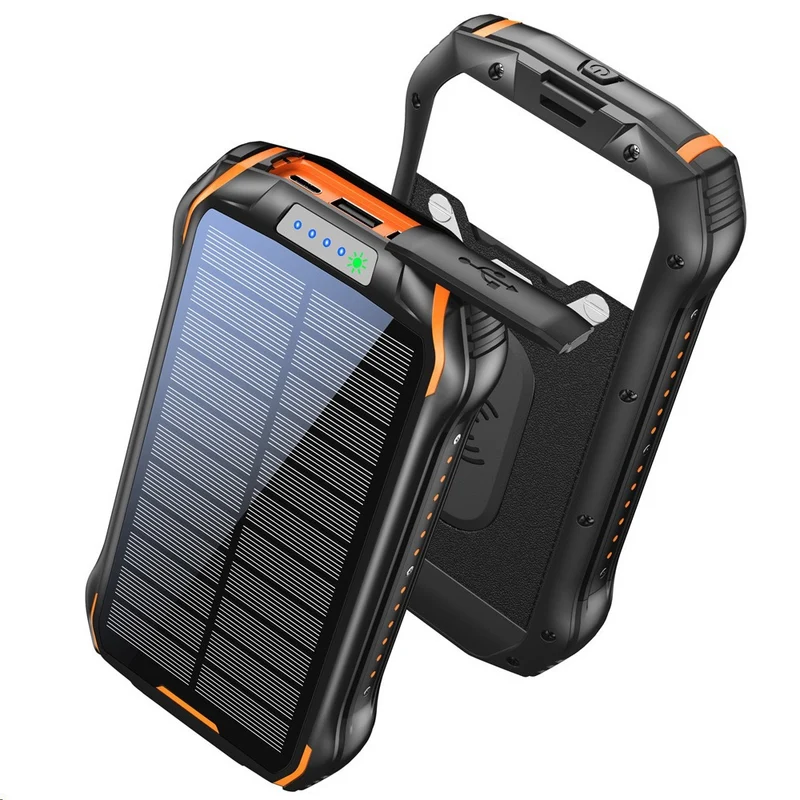 Solar-Powerbank mit hoher Kapazität und IP66-Schutz Skanto