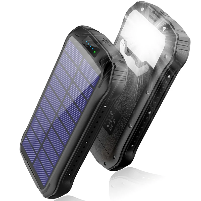 Solar-Powerbank mit hoher Kapazität und IP66-Schutz Skanto