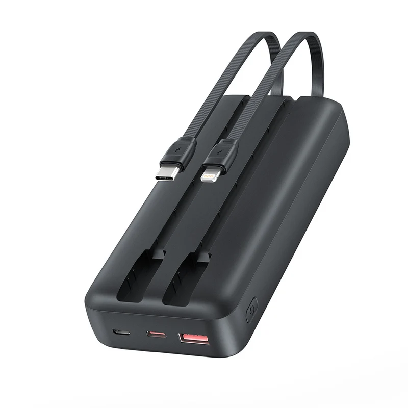 Powerbank mit Dual-Ladekabel und Schnellladefunktion Skanto