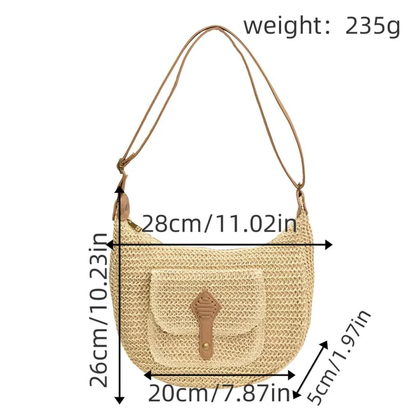 Umhängetasche mit Lederdetails Skanto