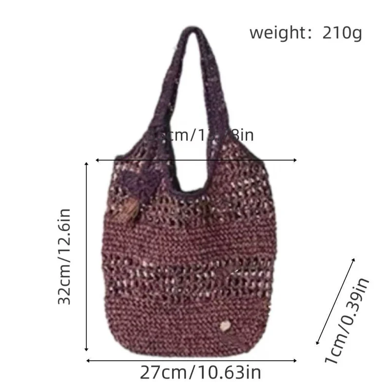 Tragetasche aus gehäkeltem Garn mit ergonomischen Schultergurten Skanto